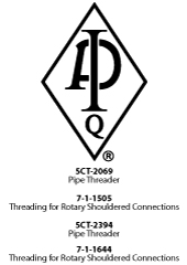 5CT-2069 (Pipe Threader) 7-1-1505 (Threading for Rotary Shouldered Connections) 7-1-1644 (Threading for Rotary Shouldered Connections)